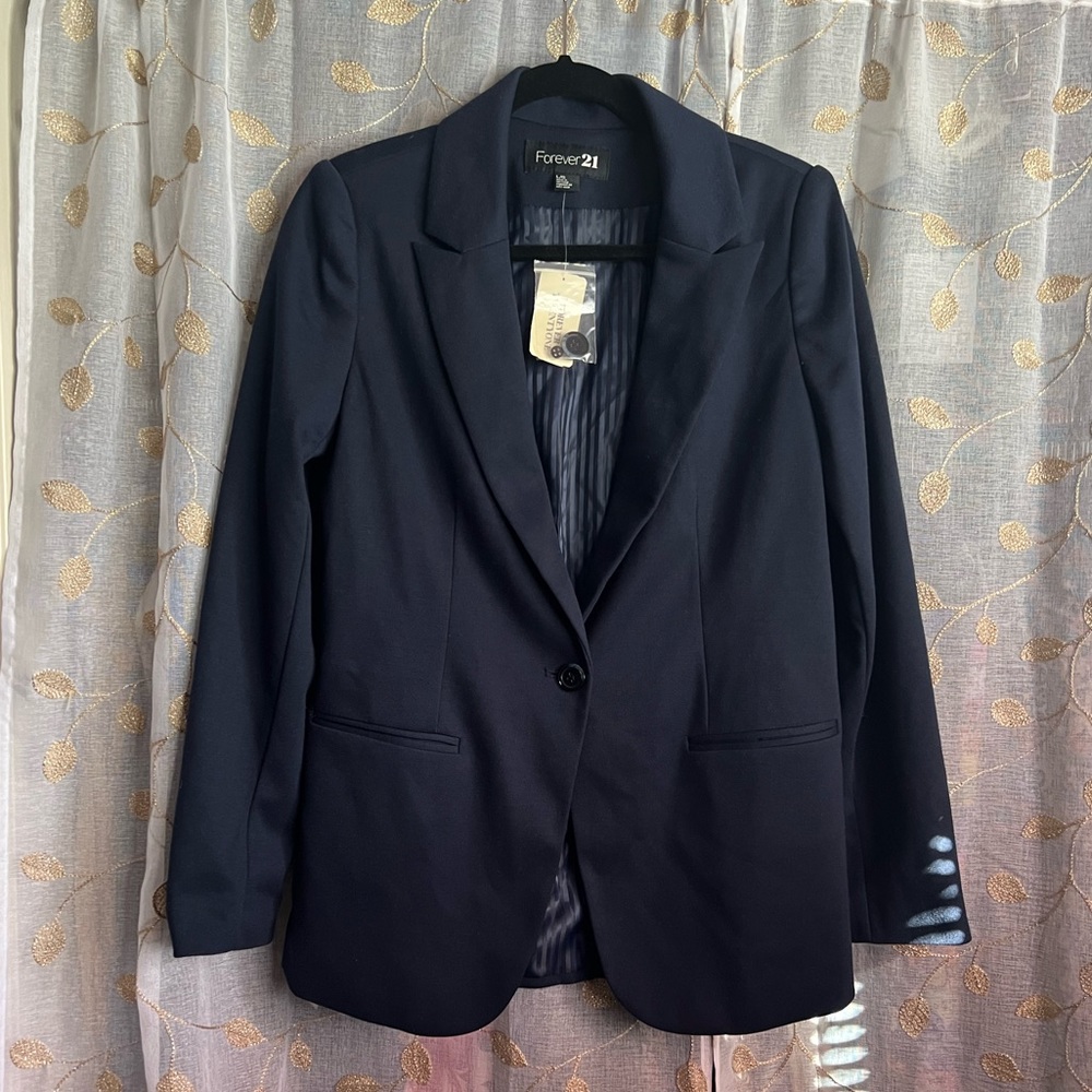 Forever 21 Navy Blue Blazer